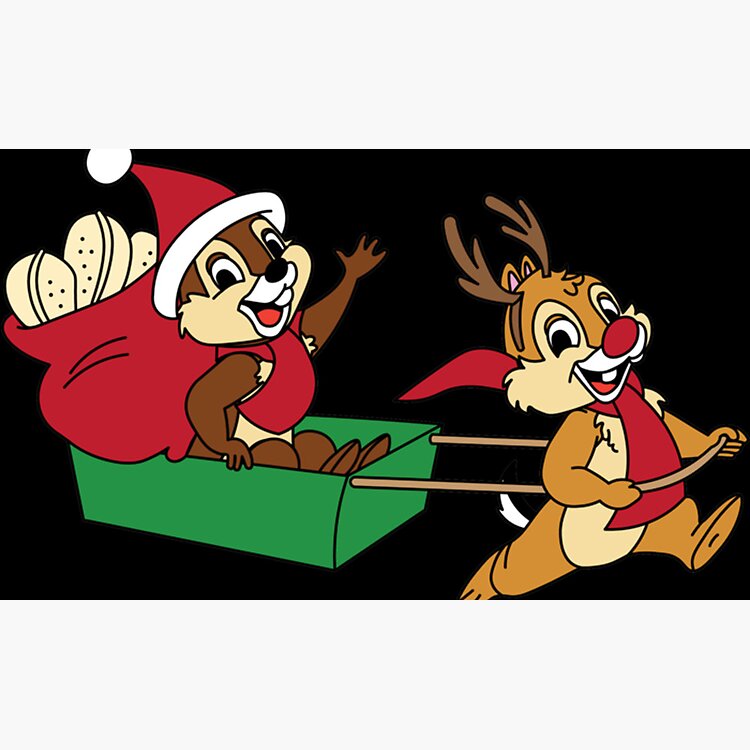 Chip And Dale On A Christmas Sleigh Mug - Image 2