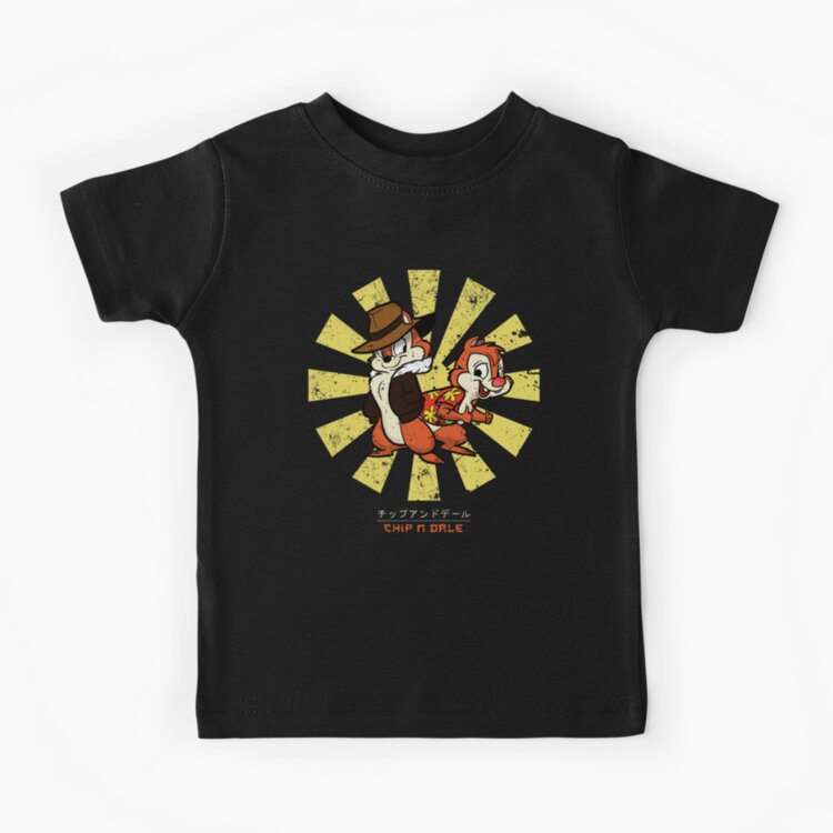 Chip N Dale Retro Japanese Kids T-shirt