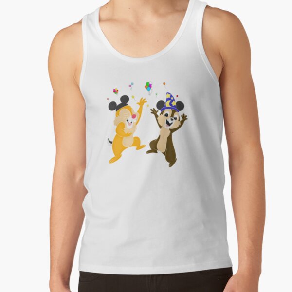 Chip And Dale With Mickey Ears Tank Top
