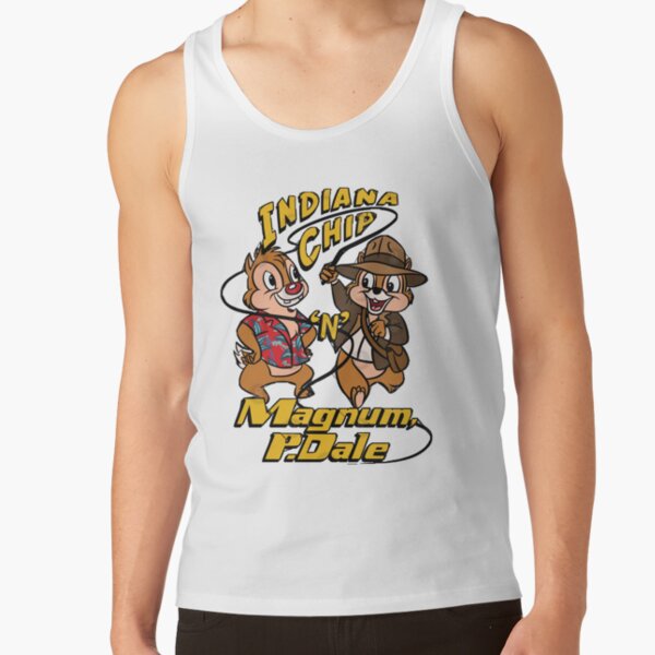 Day Gifts For Action Chip N Dale Adventure Rescue Ranger Cartoon Funny Graphic Gift Tank Top - Image 2