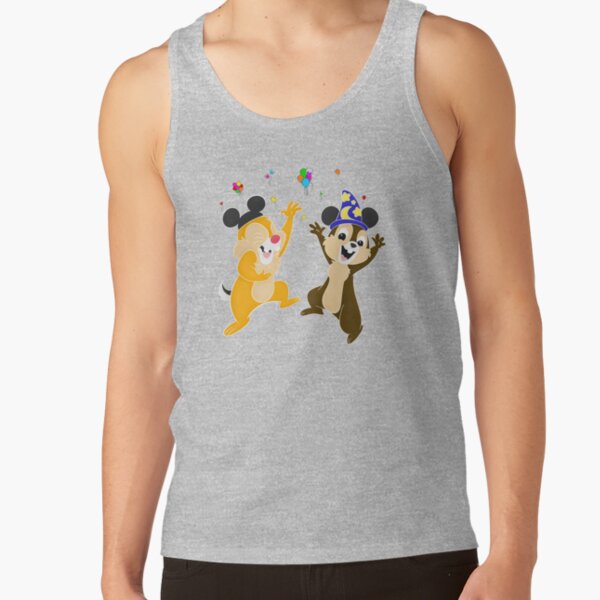 Chip And Dale With Mickey Ears Tank Top - Image 4