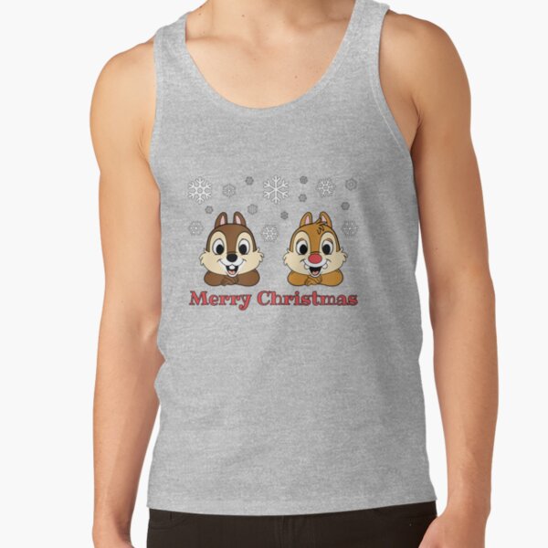 Merry Christmas The Cartoon Chip N Dale Rangers Greetings Tank Top - Image 4