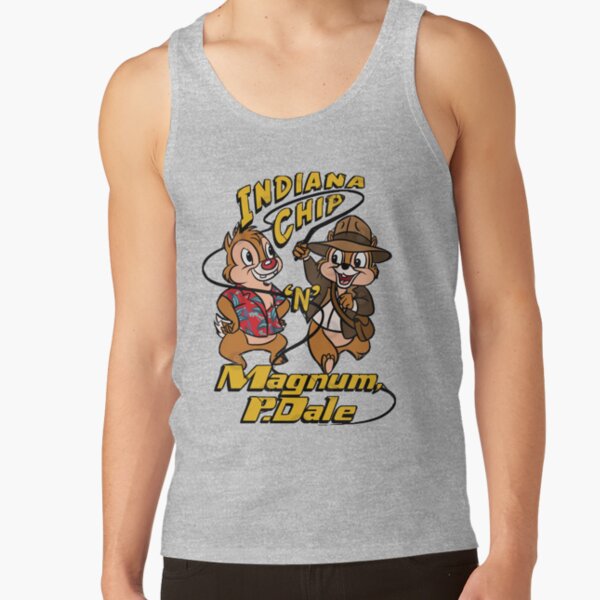 Day Gifts For Action Chip N Dale Adventure Rescue Ranger Cartoon Funny Graphic Gift Tank Top - Image 5