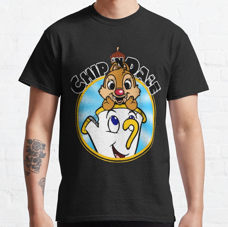 Vintage Retro Action Chip N Dale Adventure Rescue Ranger Cartoon Gift For Everyone T-shirt - Image 4