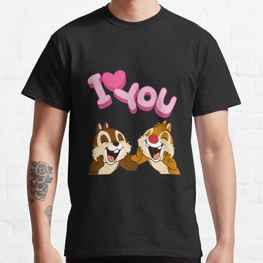 Chip And Dale I Love You T-shirt - Image 2