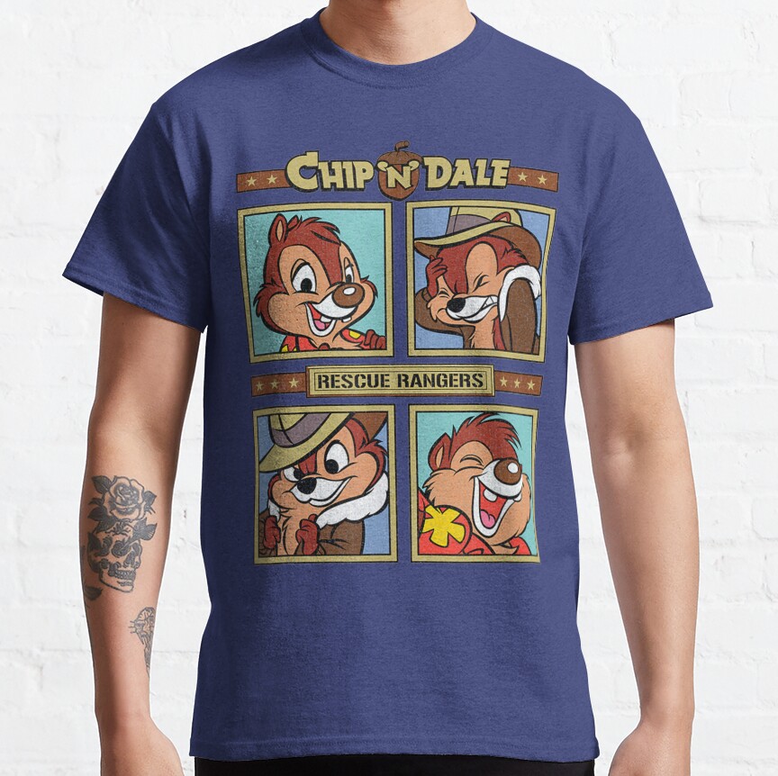 Chip And Dale Funny Chip T-shirt - Image 5