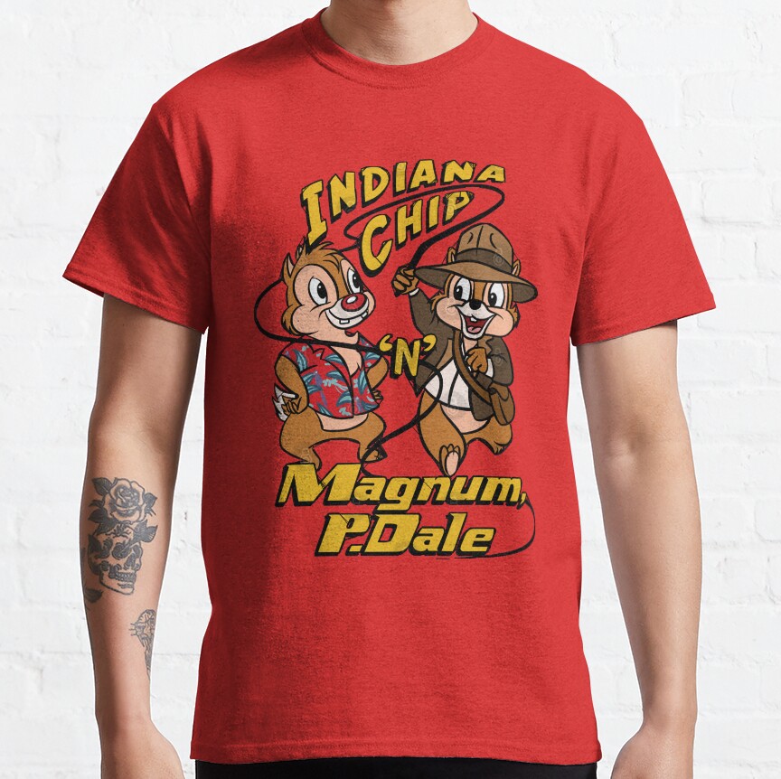 Day Gifts For Action Chip N Dale Adventure Rescue Ranger Cartoon Funny Graphic Gift T-shirt - Image 6