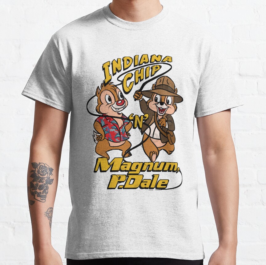 Day Gifts For Action Chip N Dale Adventure Rescue Ranger Cartoon Funny Graphic Gift T-shirt - Image 2