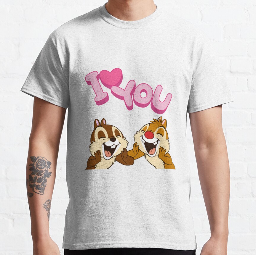 Chip And Dale I Love You T-shirt
