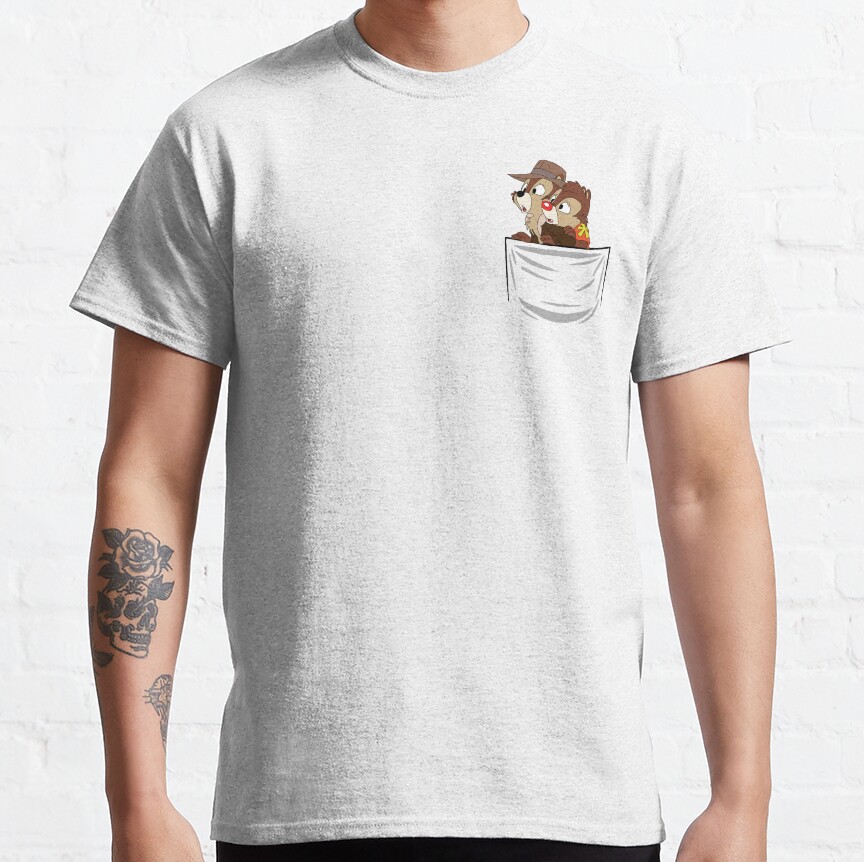 Pocket Chip And Dale T-shirt