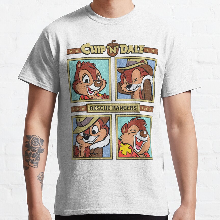 Chip And Dale Funny Chip T-shirt - Image 2