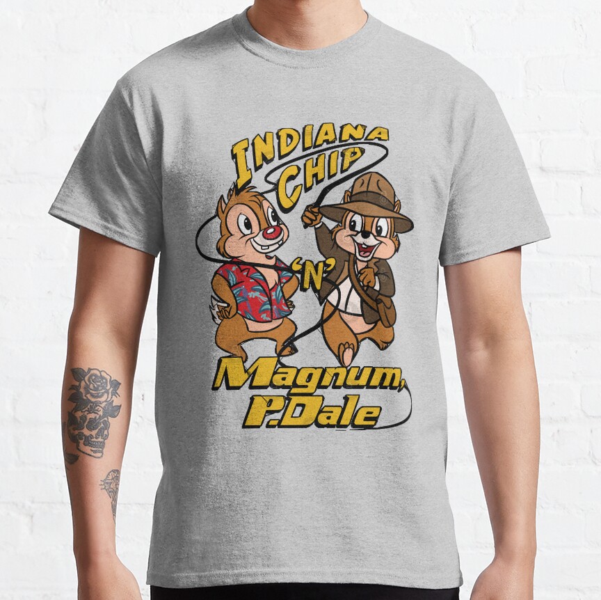 Day Gifts For Action Chip N Dale Adventure Rescue Ranger Cartoon Funny Graphic Gift T-shirt - Image 5