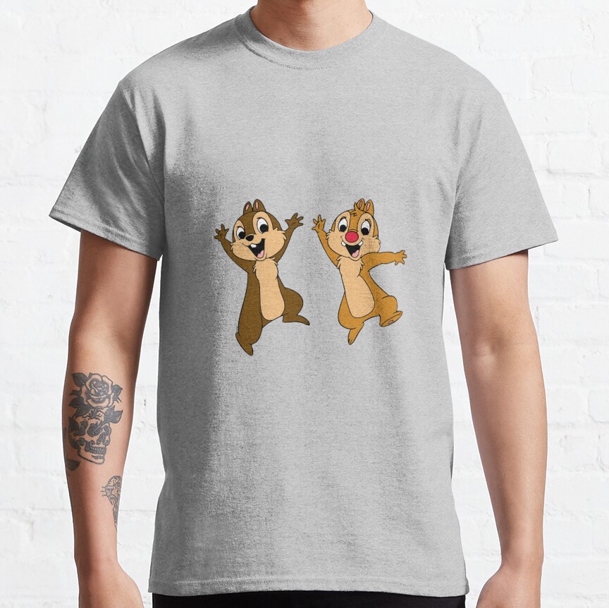 Chip N Dale Jumping Together T-shirt - Image 4