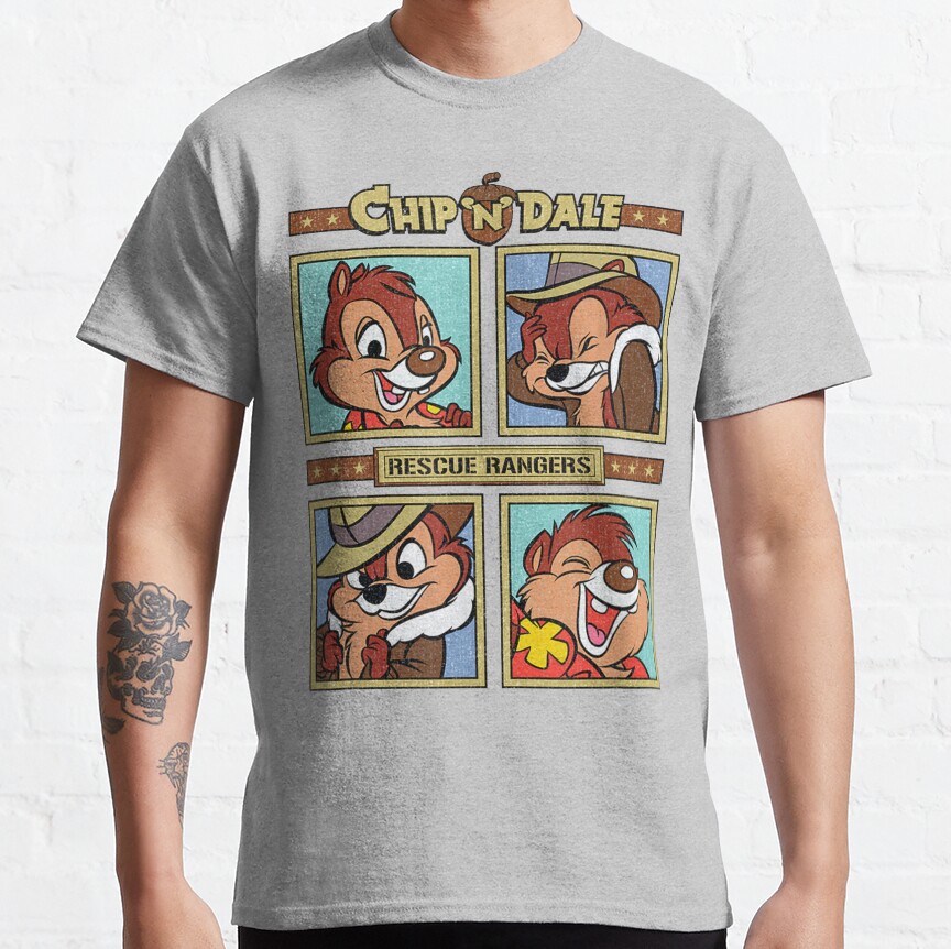 Chip And Dale Funny Chip T-shirt - Image 4