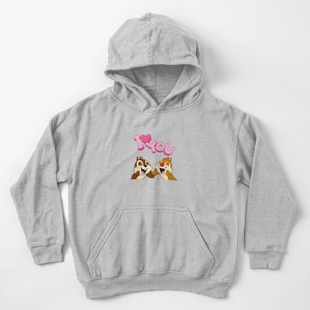 Chip And Dale I Love You Kids Hoodie - Image 3