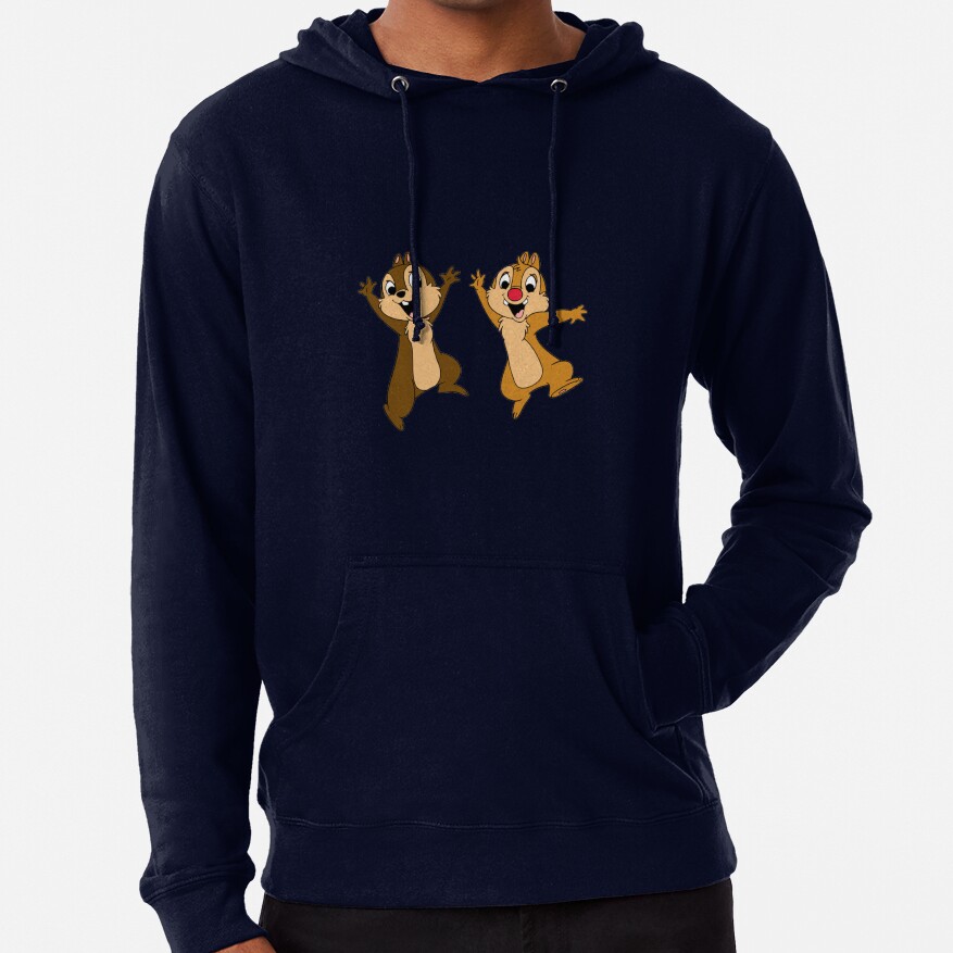 Chip N Dale Jumping Together Hoodie - Image 6