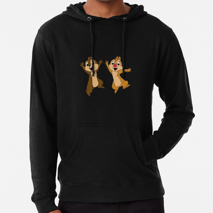 Chip N Dale Jumping Together Hoodie - Image 2