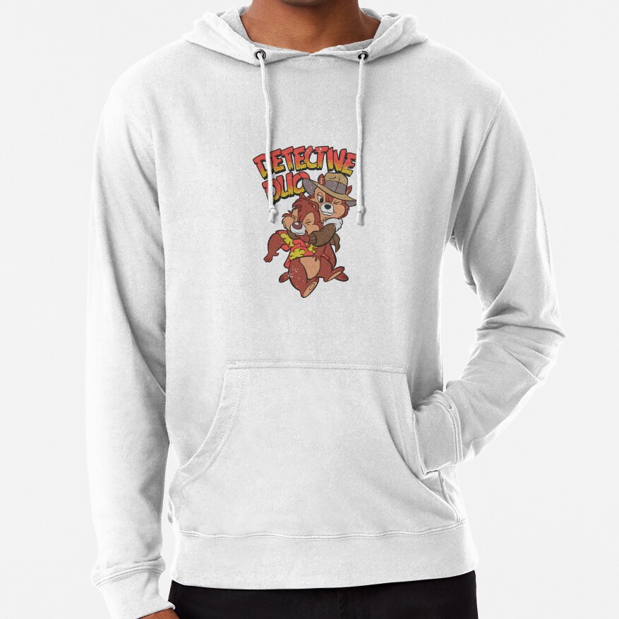 Retro Chip N Dale Rescue Rangers Detective Duo Hoodie