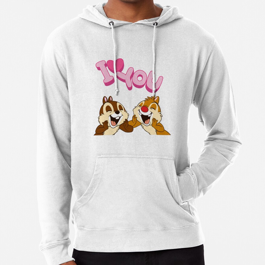 Chip And Dale I Love You Hoodie