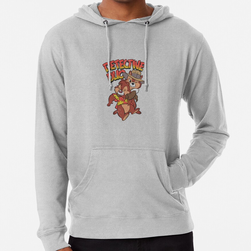 Retro Chip N Dale Rescue Rangers Detective Duo Hoodie - Image 5