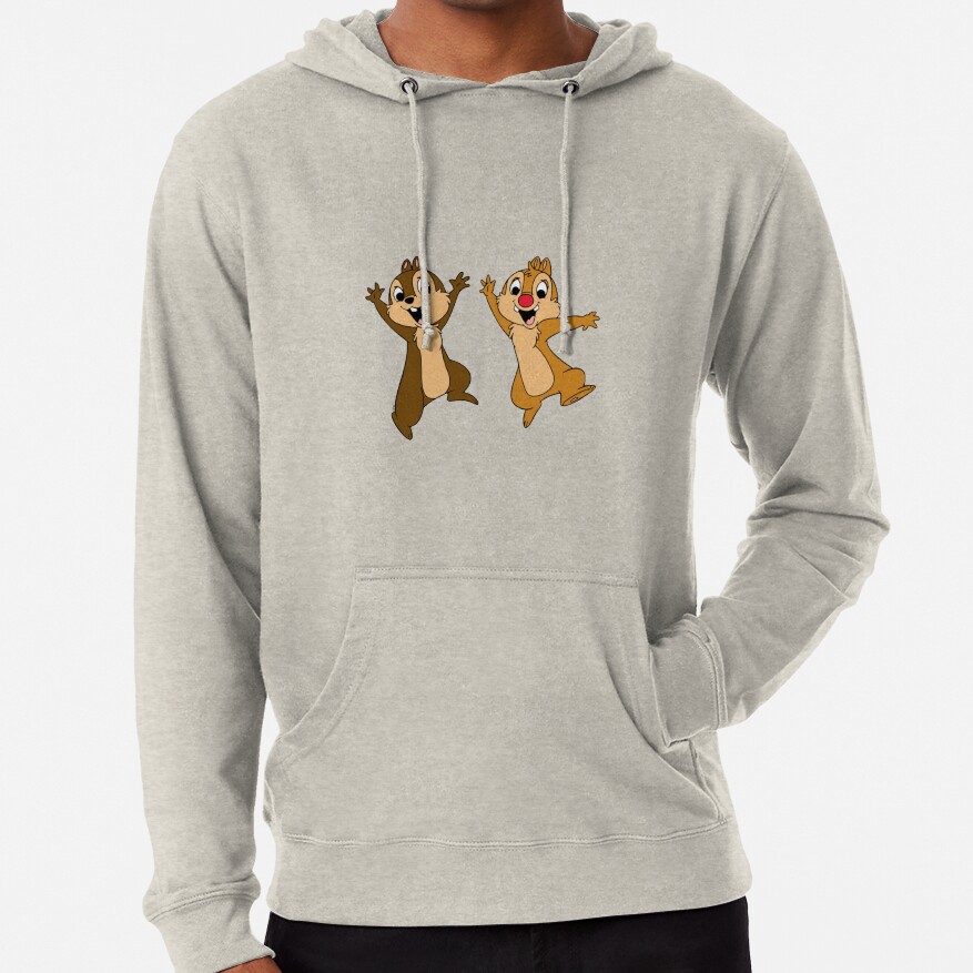 Chip N Dale Jumping Together Hoodie - Image 4