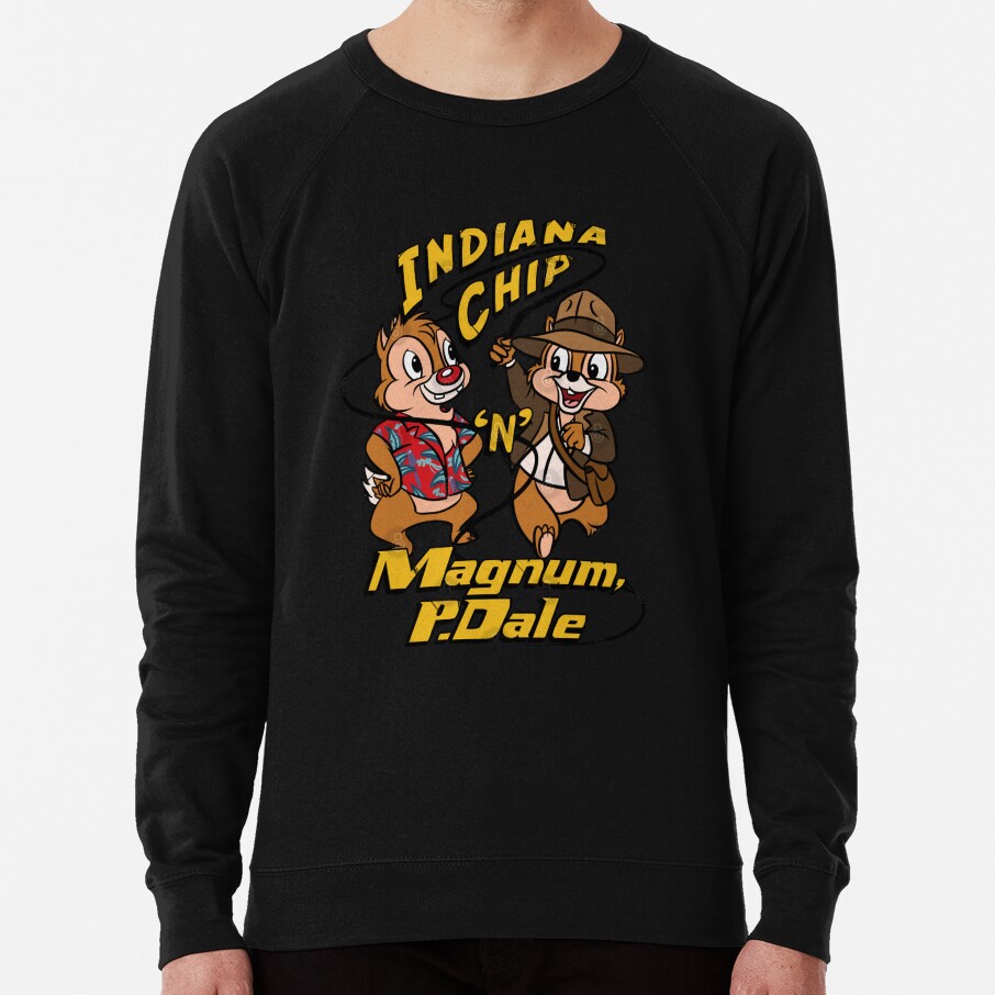 Day Gifts For Action Chip N Dale Adventure Rescue Ranger Cartoon Funny Graphic Gift Sweatshirt - Image 2