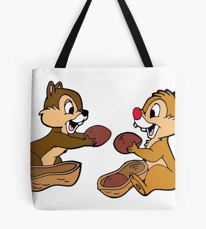 Chip N Dale Peanut Tote Bag