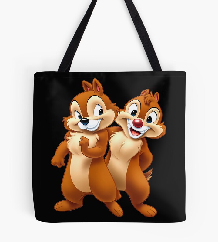 Chipmunk The Cartoon Chip N Dale Rangers Tote Bag