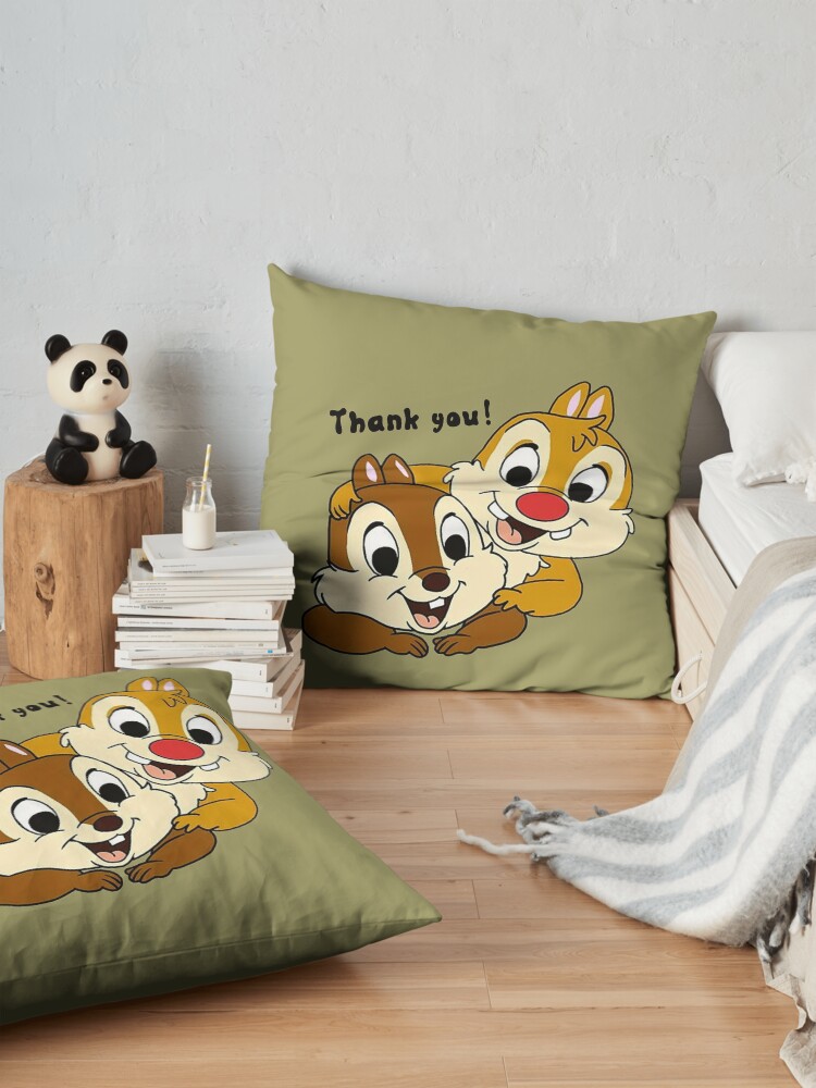 Chip And Dale Thank You Throw Pillow - Image 2