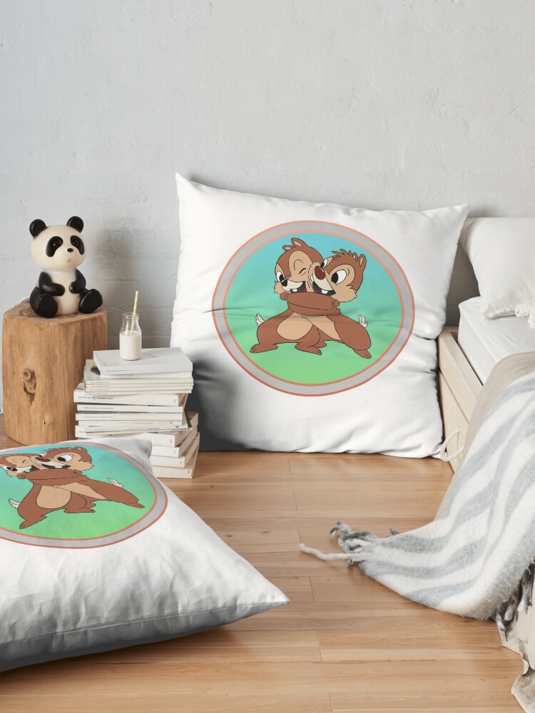 Mens Funny Action Chip N Dale Adventure Rescue Ranger Cartoon Gifts For Music Fans Throw Pillow - Image 2