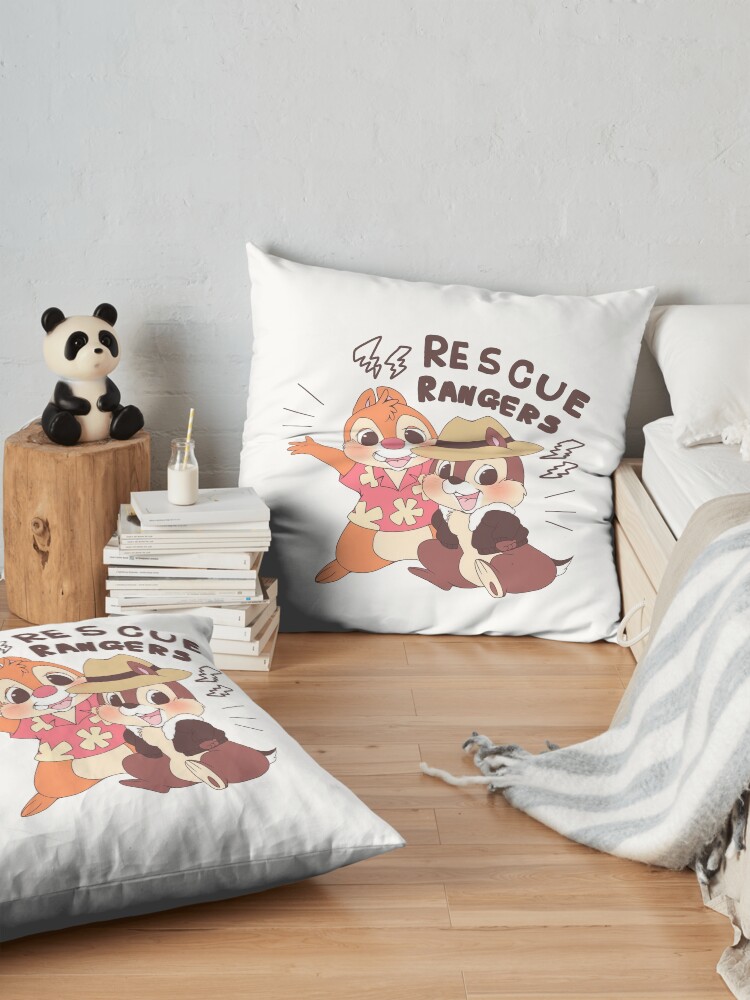 Chip And Dale Art Anime Throw Pillow - Image 2