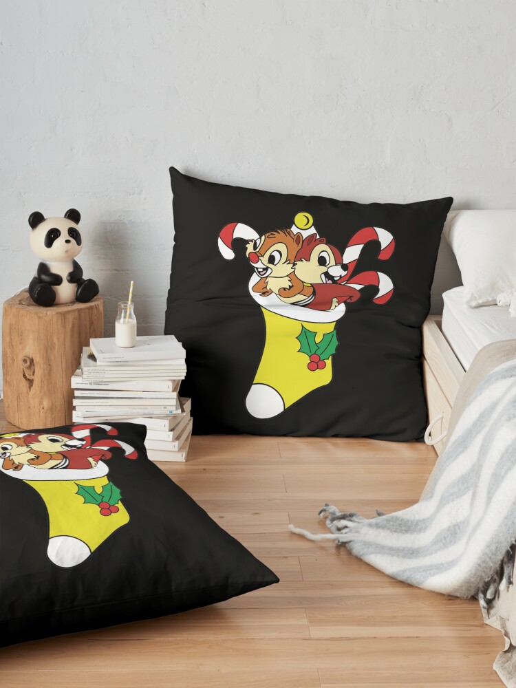 Chip And Dale In Christmas Mood Gift For Men And Women Thanksgiving Christmas Day Throw Pillow - Image 2