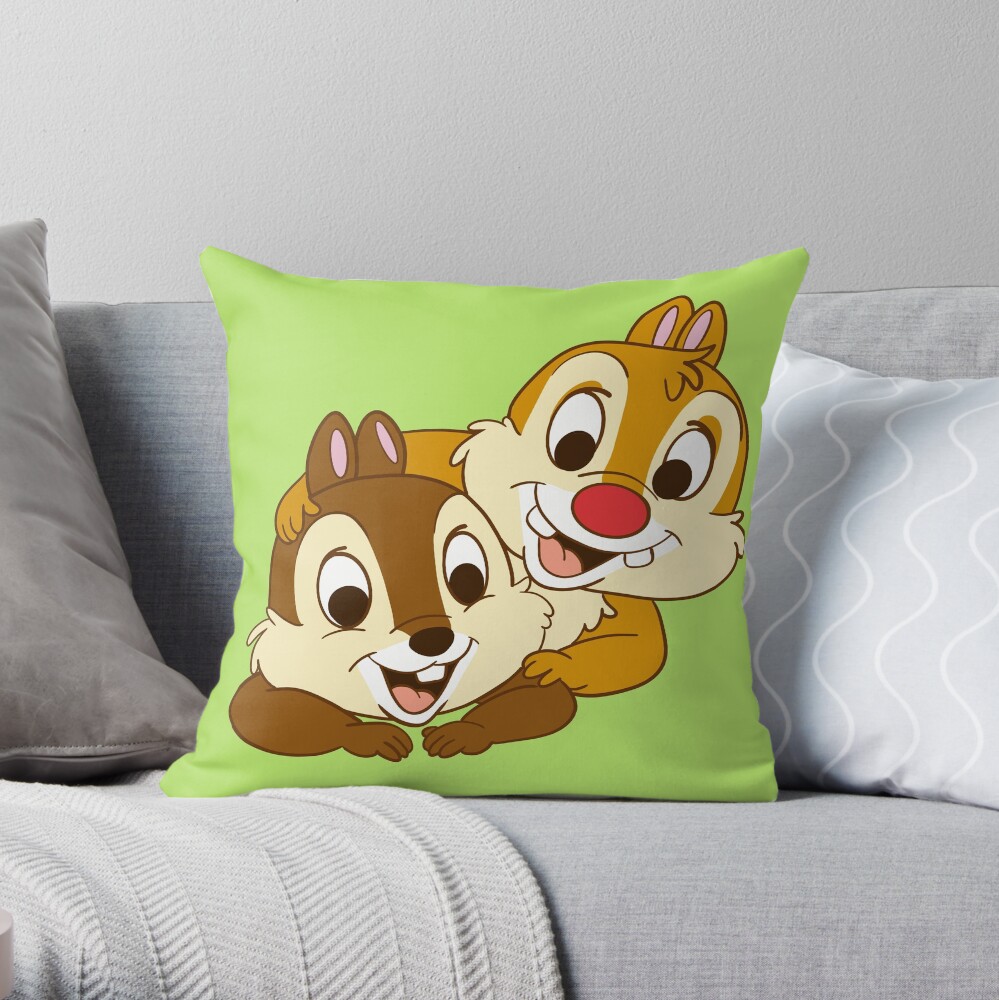 Chip And Dale Throw Pillow