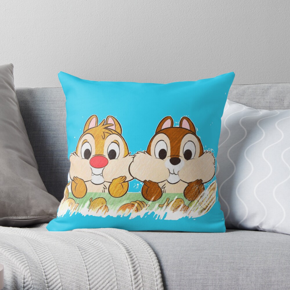Chip And Dale Throw Pillow