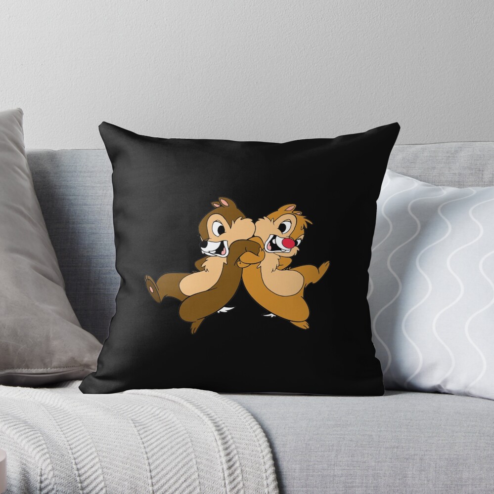 Chip N Dale Good Hug Throw Pillow
