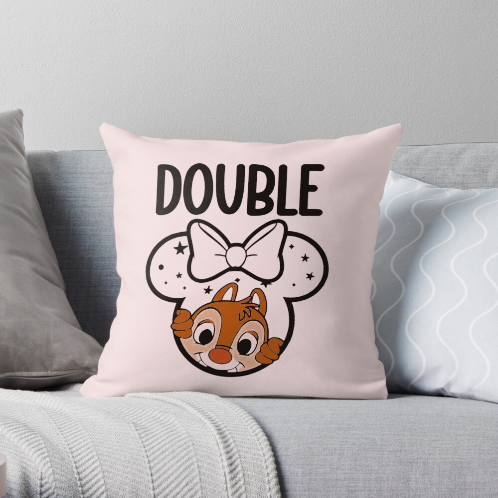 Chip And Dale Trouble Throw Pillow