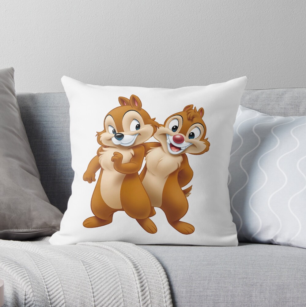 Chip And Dale Throw Pillow