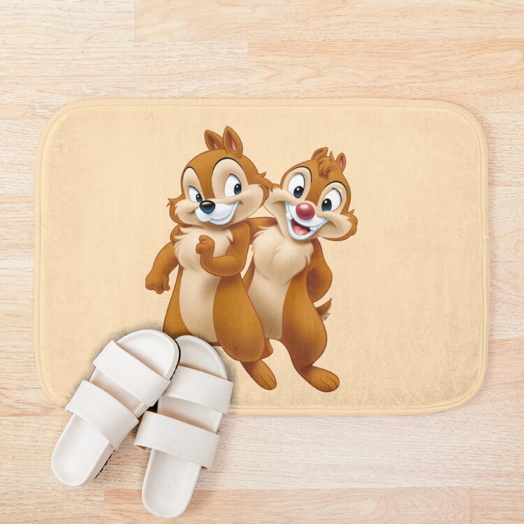 Squirrel Chip And Dale Chipmunks Bath Mat - Image 3