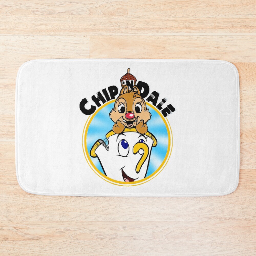 Vintage Retro Action Chip N Dale Adventure Rescue Ranger Cartoon Gift For Everyone Bath Mat