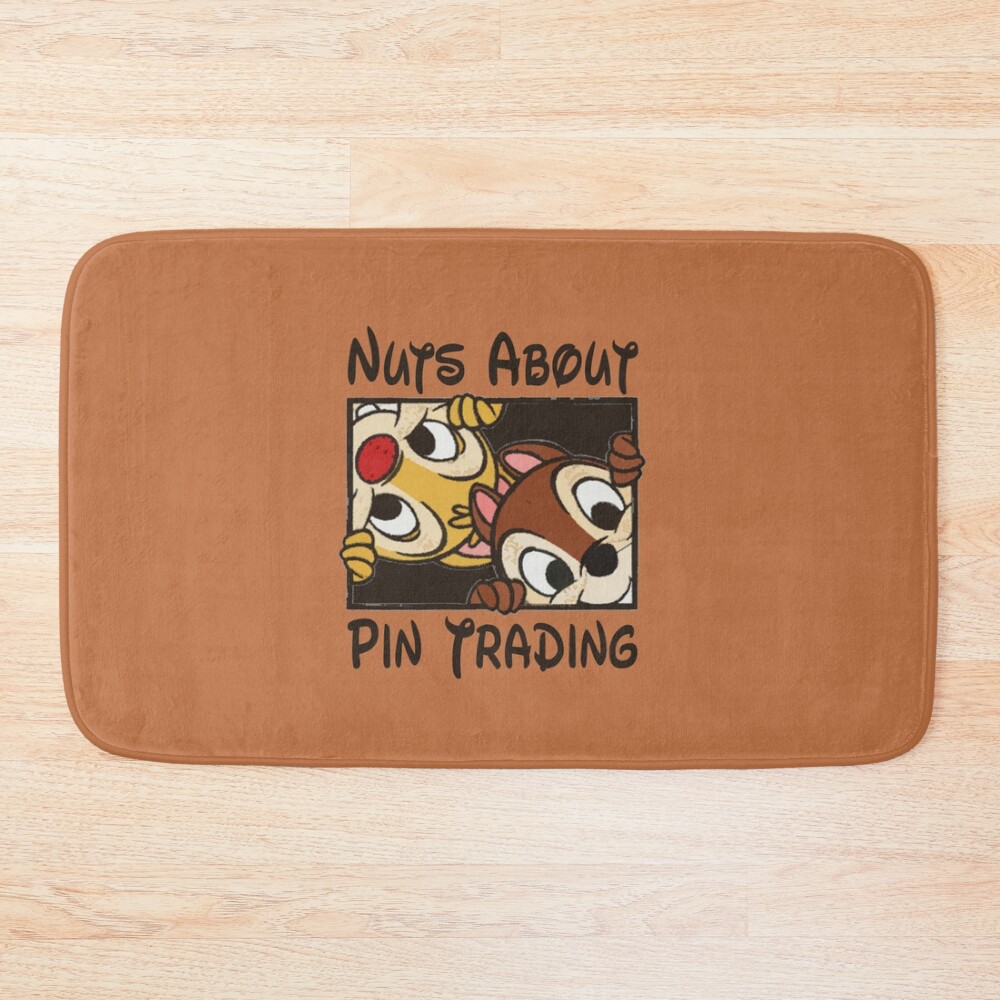 Nuts About Pin Trading Bath Mat