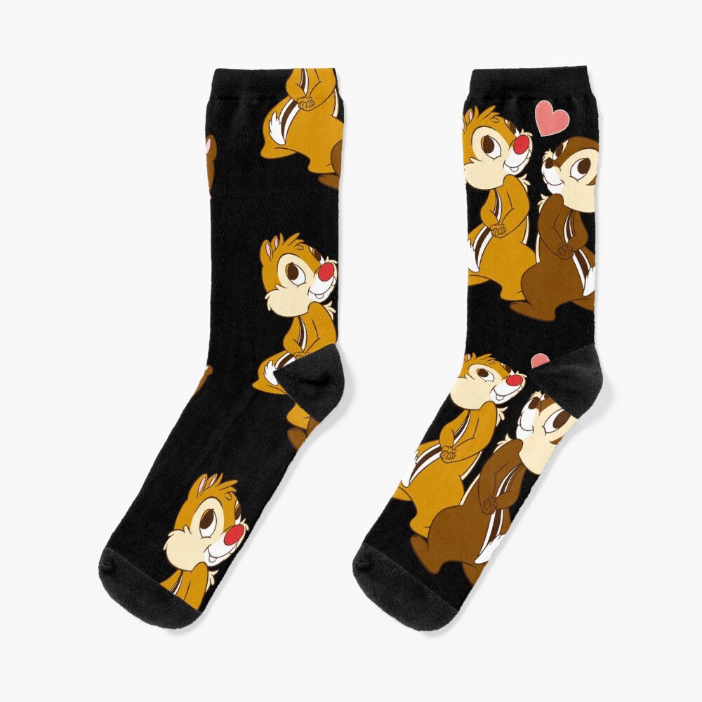 Loving Chip N Dale Funny Moment Socks