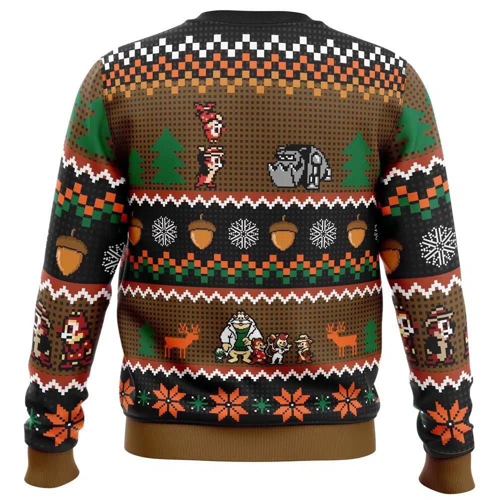 Chip Dale Christmas Rangers Ugly Christmas Sweater - Image 2